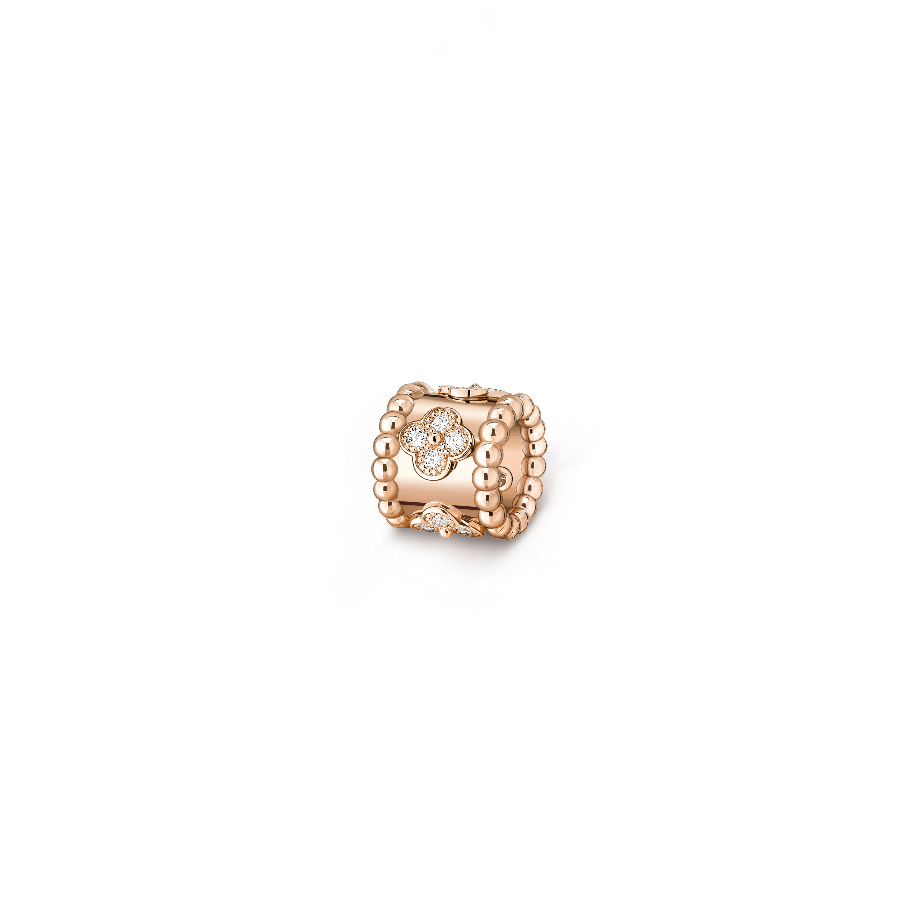 Pendentif Perlée trèfles