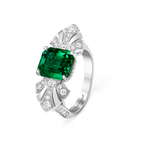 Solitaire Eventails Emeraude 2,92 cts