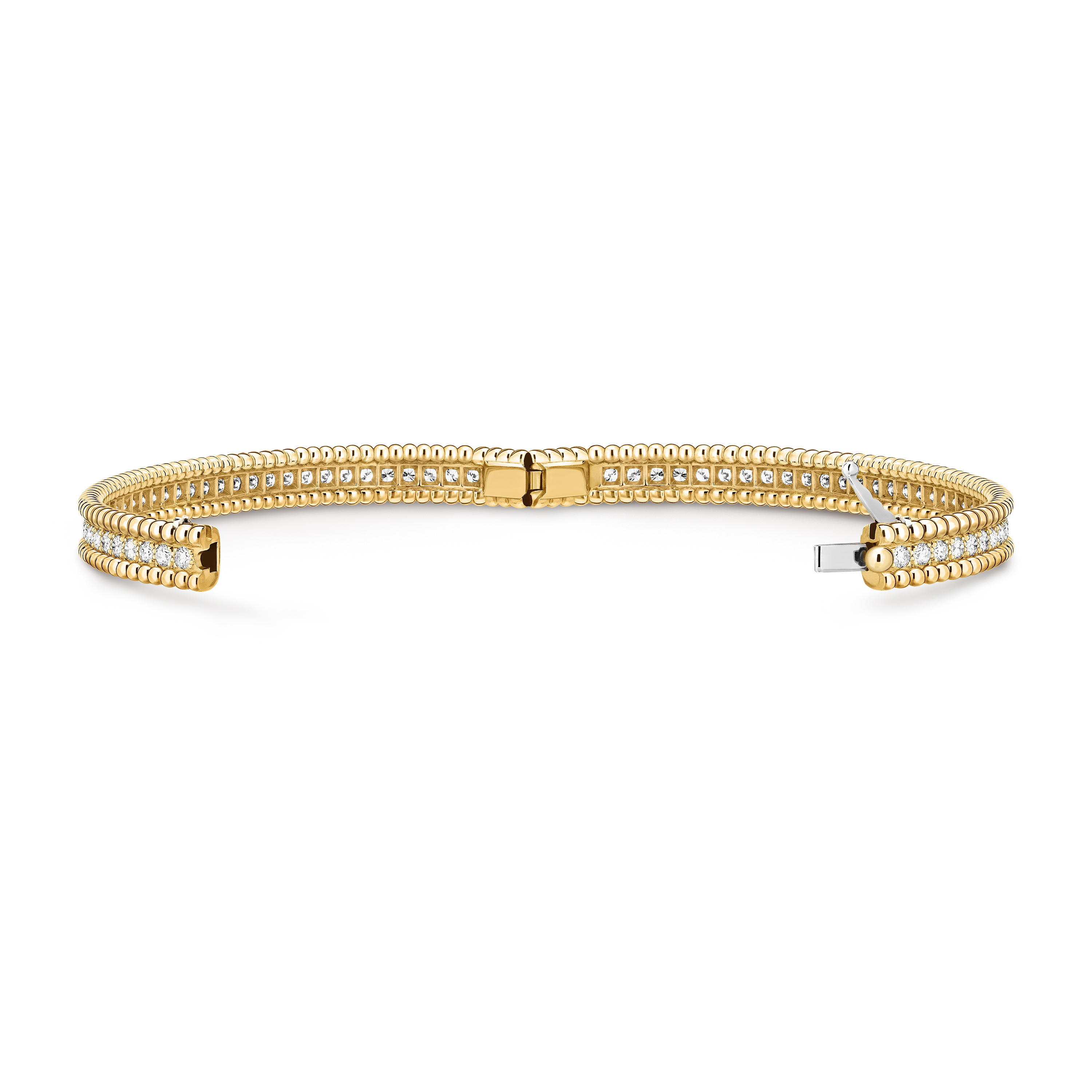 Bracelet Perlée diamants, 1 rang