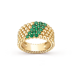 Bague Perlée couleurs, 5 rangs