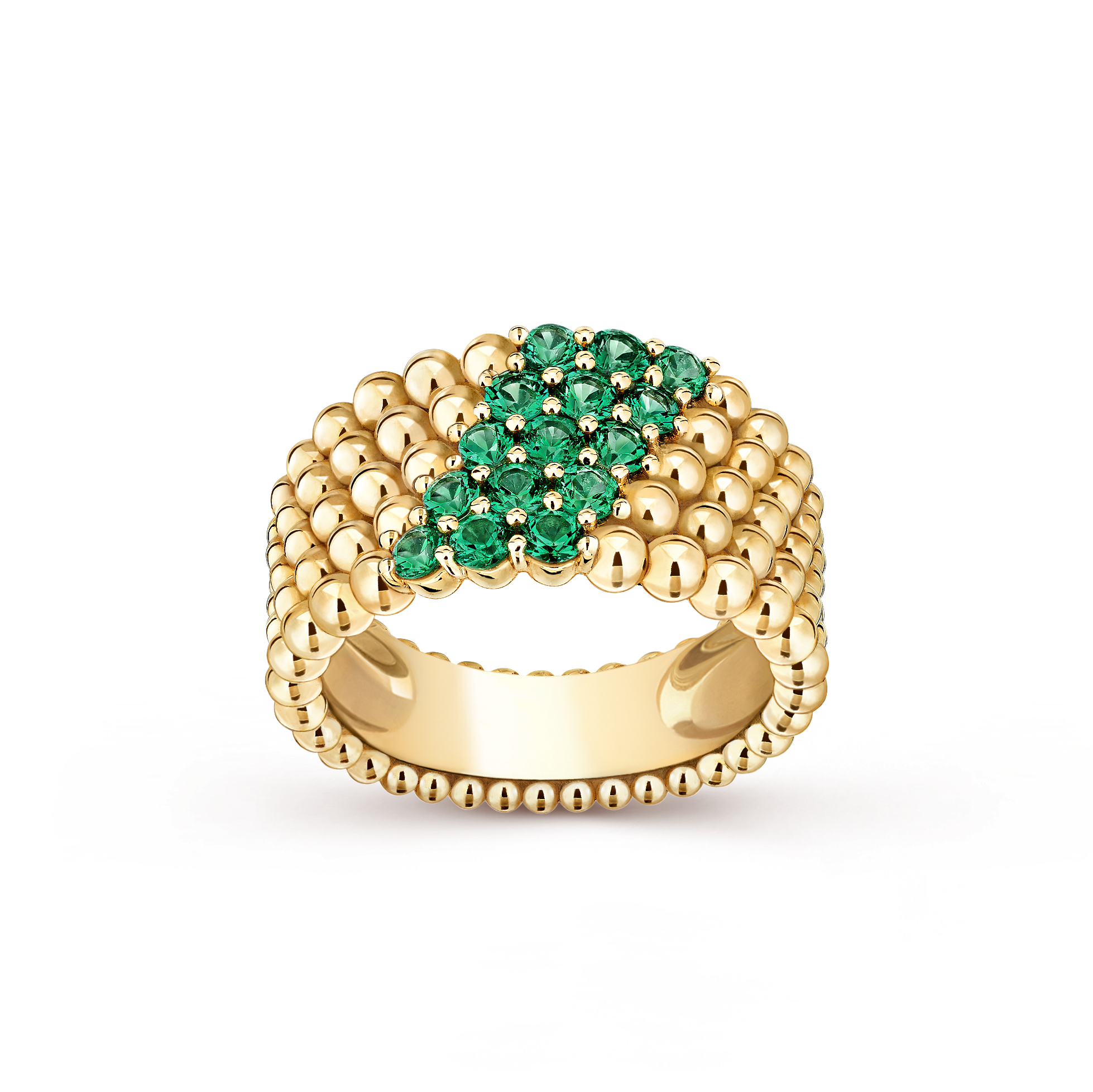 Bague Perlée couleurs, 5 rangs