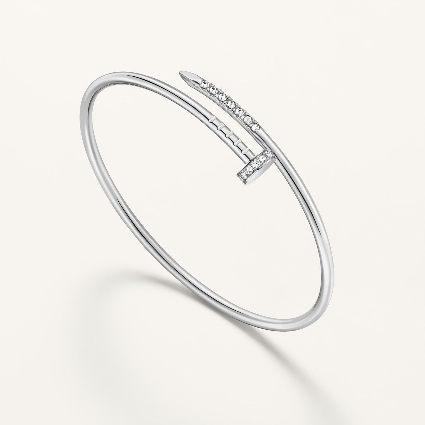 Bracelet Juste un Clou, petit modèle, diamants serti inversé