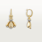 Boucles d'oreilles Grain de Café, diamants