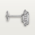Puces d'oreilles Cartier Destinée, 2 diamants taille émeraude, pavées