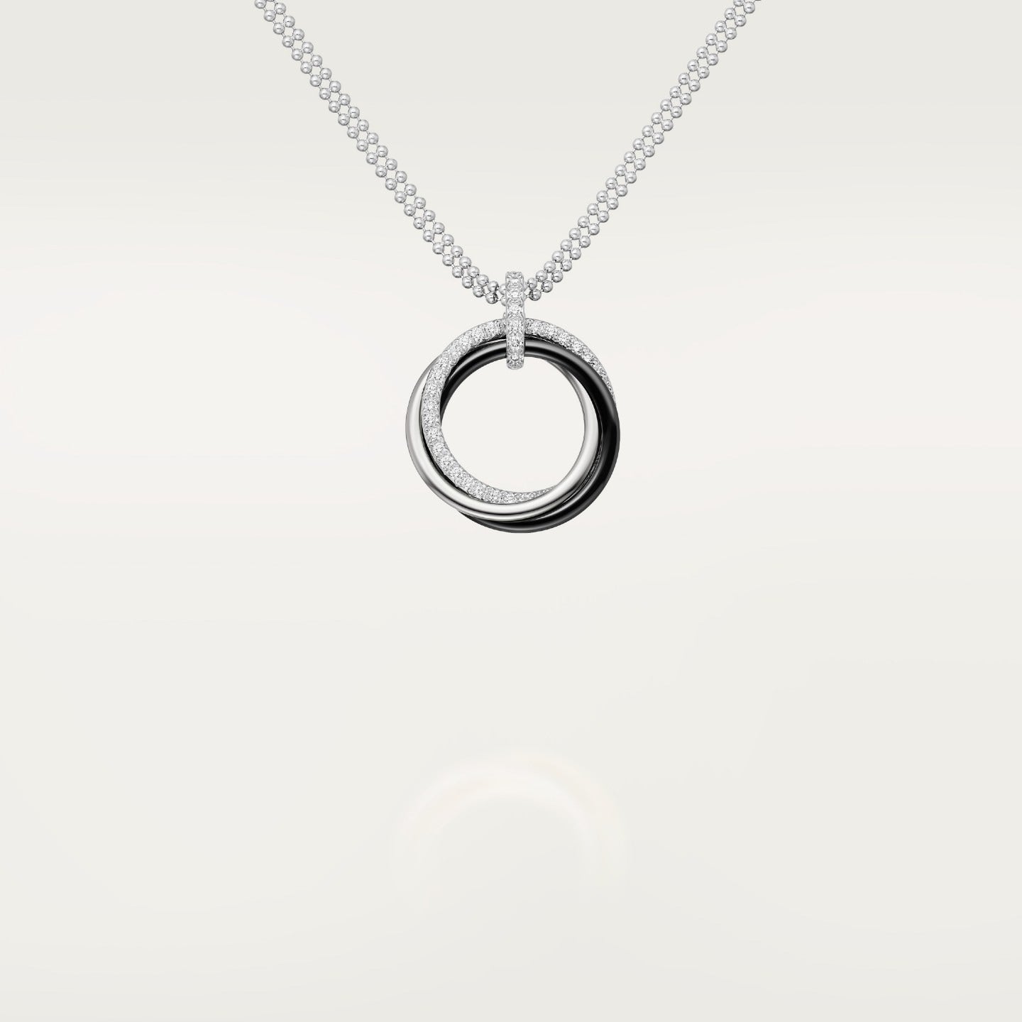 Pendentif Trinity, céramique, diamants