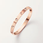 Bracelet LOVE, modèle classique, finition brossée, 4 diamants