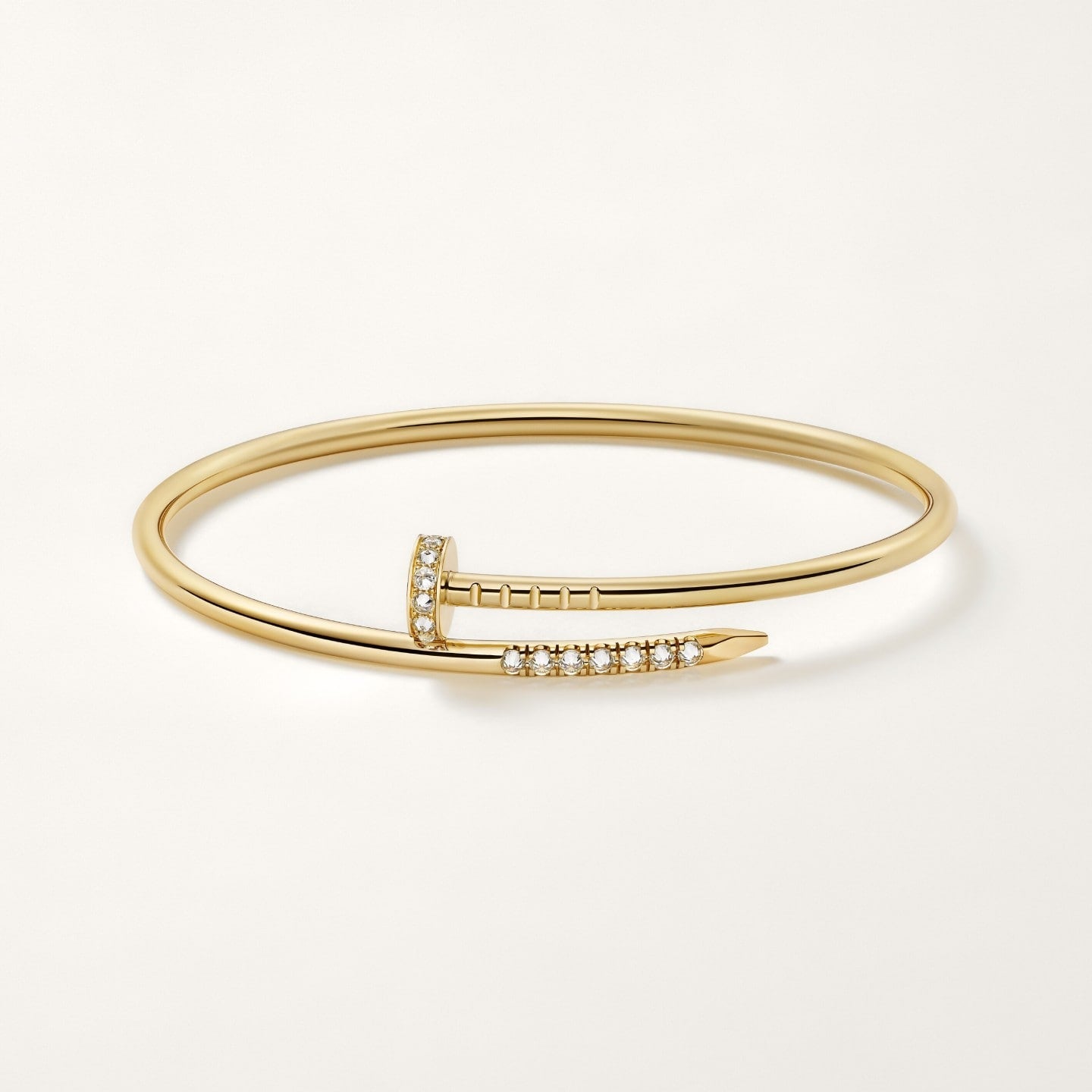 Bracelet Juste un Clou, petit modèle, diamants serti inversé