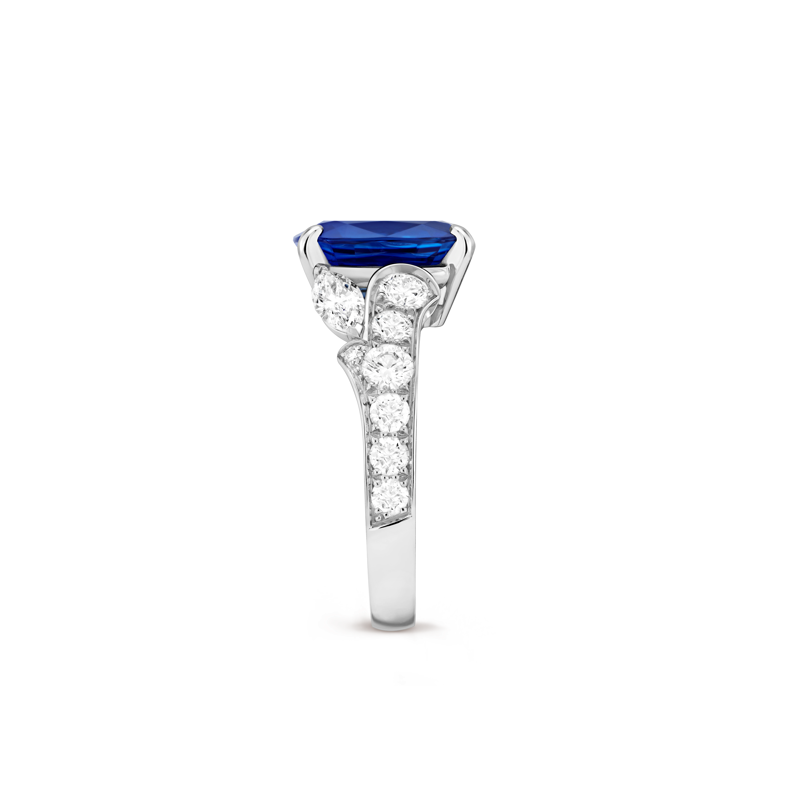 Solitaire Jasmin Saphir 4,46 cts