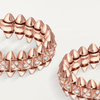 Créoles Clash de Cartier, petit modèle, pavées