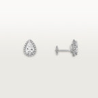 Puces d'oreilles Cartier Destinée, 2 diamants taille poire, pavées