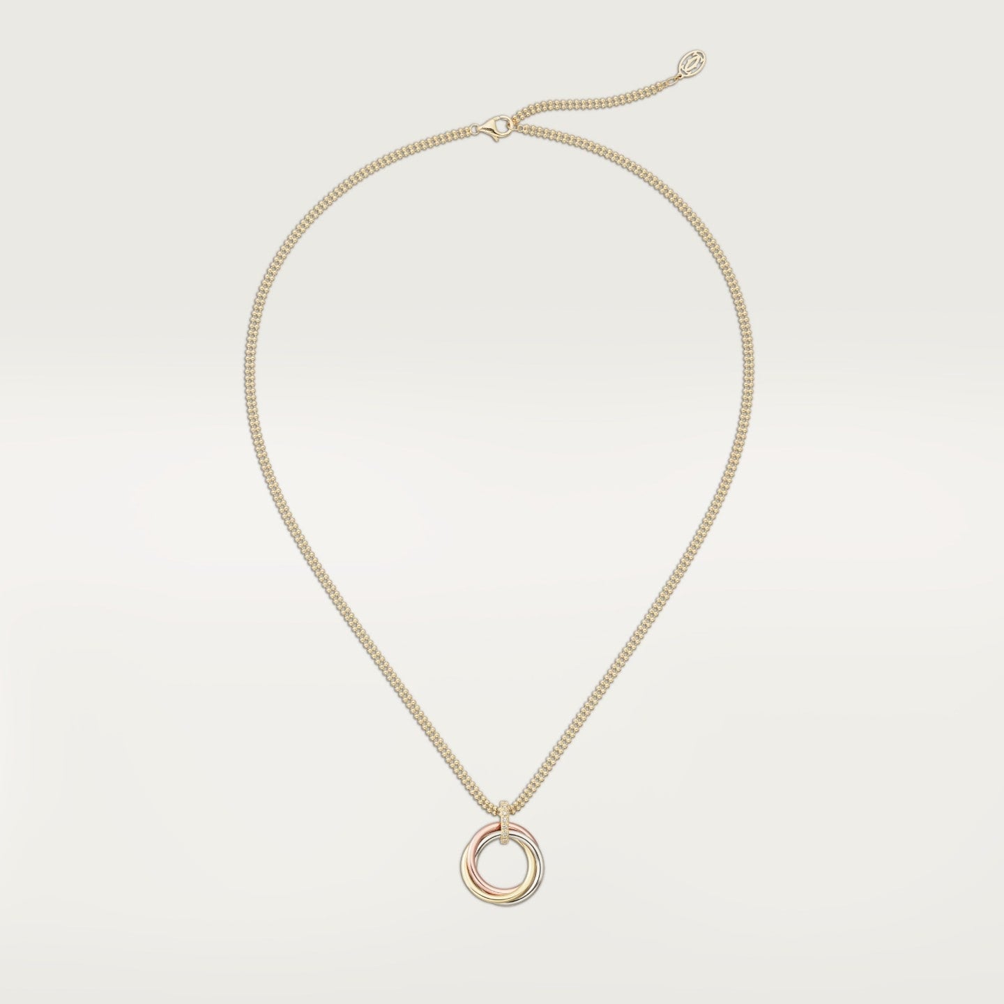 Pendentif Trinity, moyen modèle, diamants