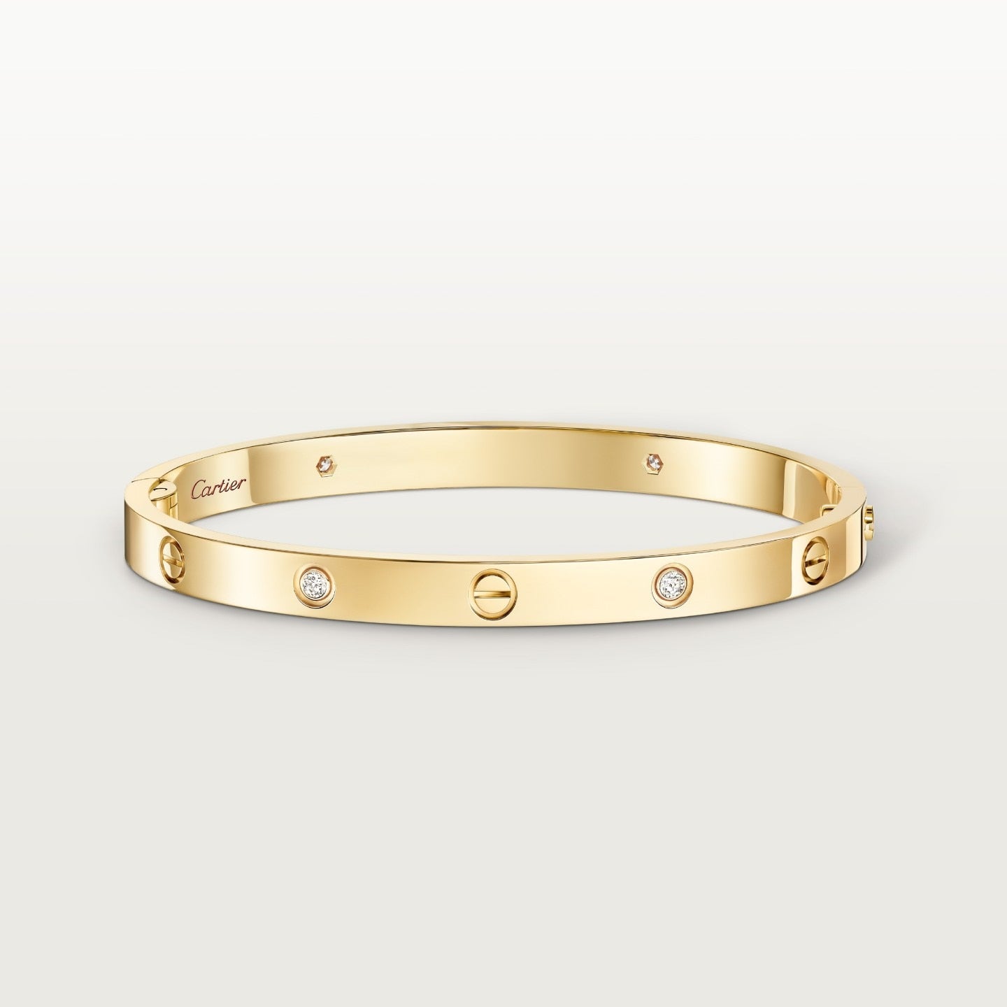 Bracelet LOVE, moyen modèle, 4 diamants