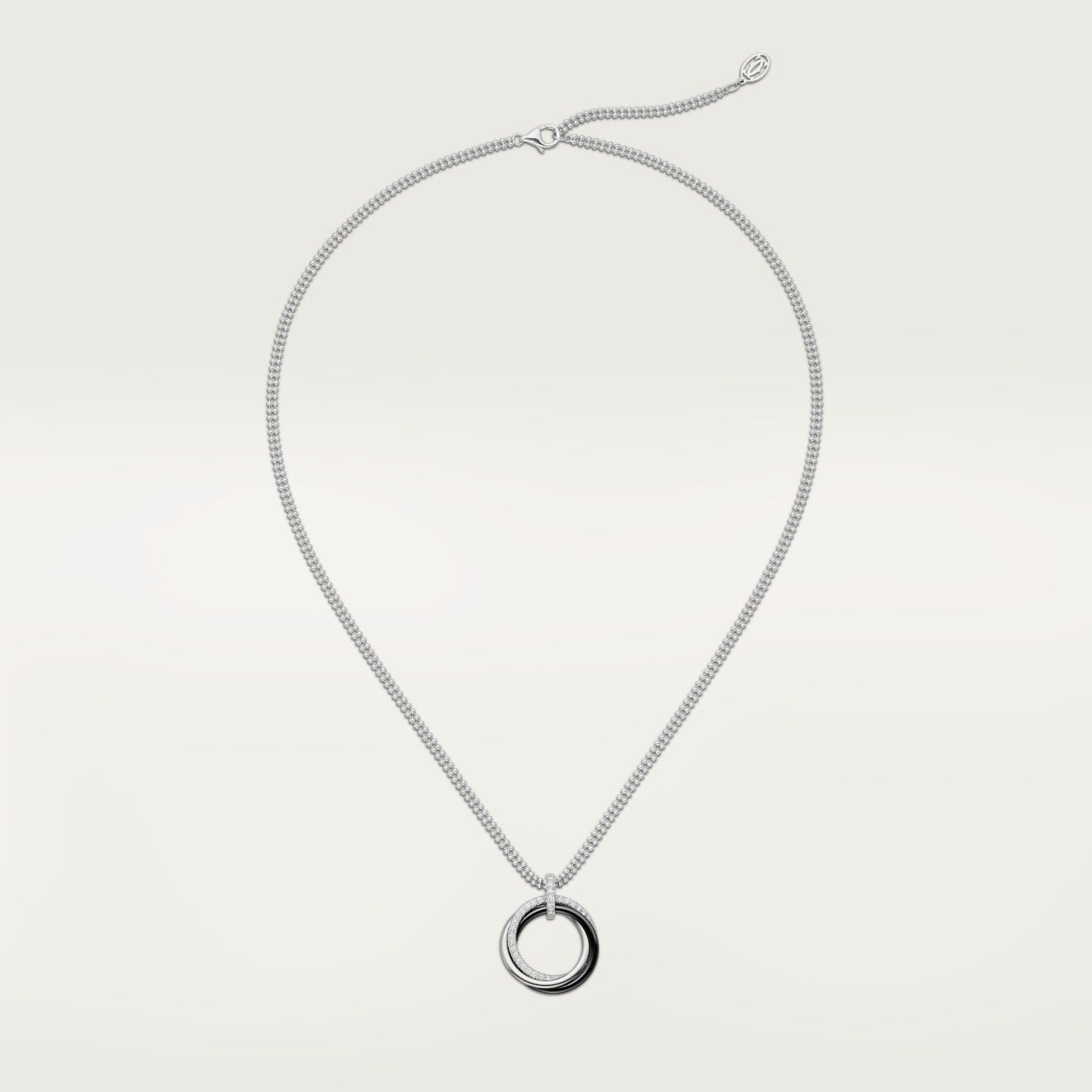 Pendentif Trinity, céramique, diamants