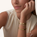 Bracelet LOVE, modèle classique, finition brossée, 4 diamants