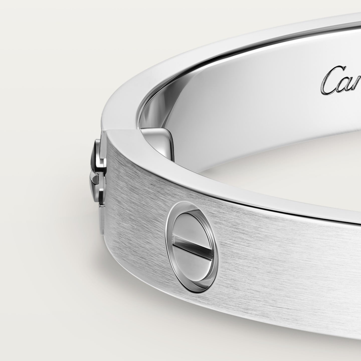 Bracelet LOVE, modèle classique, finition brossée, 4 diamants