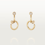 Boucles d'oreilles Juste un Clou, double, diamants