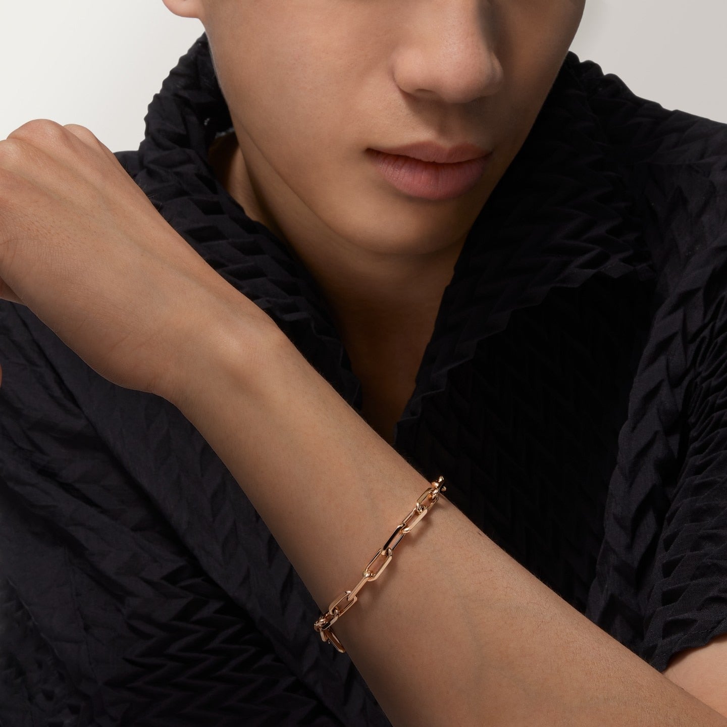 Bracelet Santos de Cartier, chaîne, moyen modèle