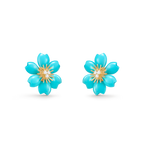 Boucles d’oreilles Rose de Noël, mini modèle