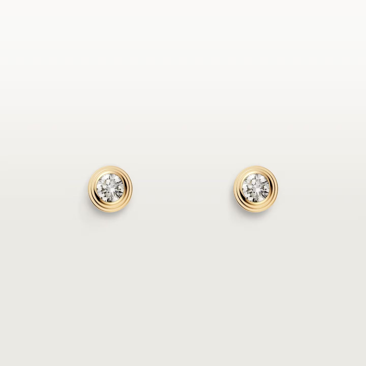 Puces d'oreilles Cartier d'Amour, 2 diamants taille brillant, petit modèle