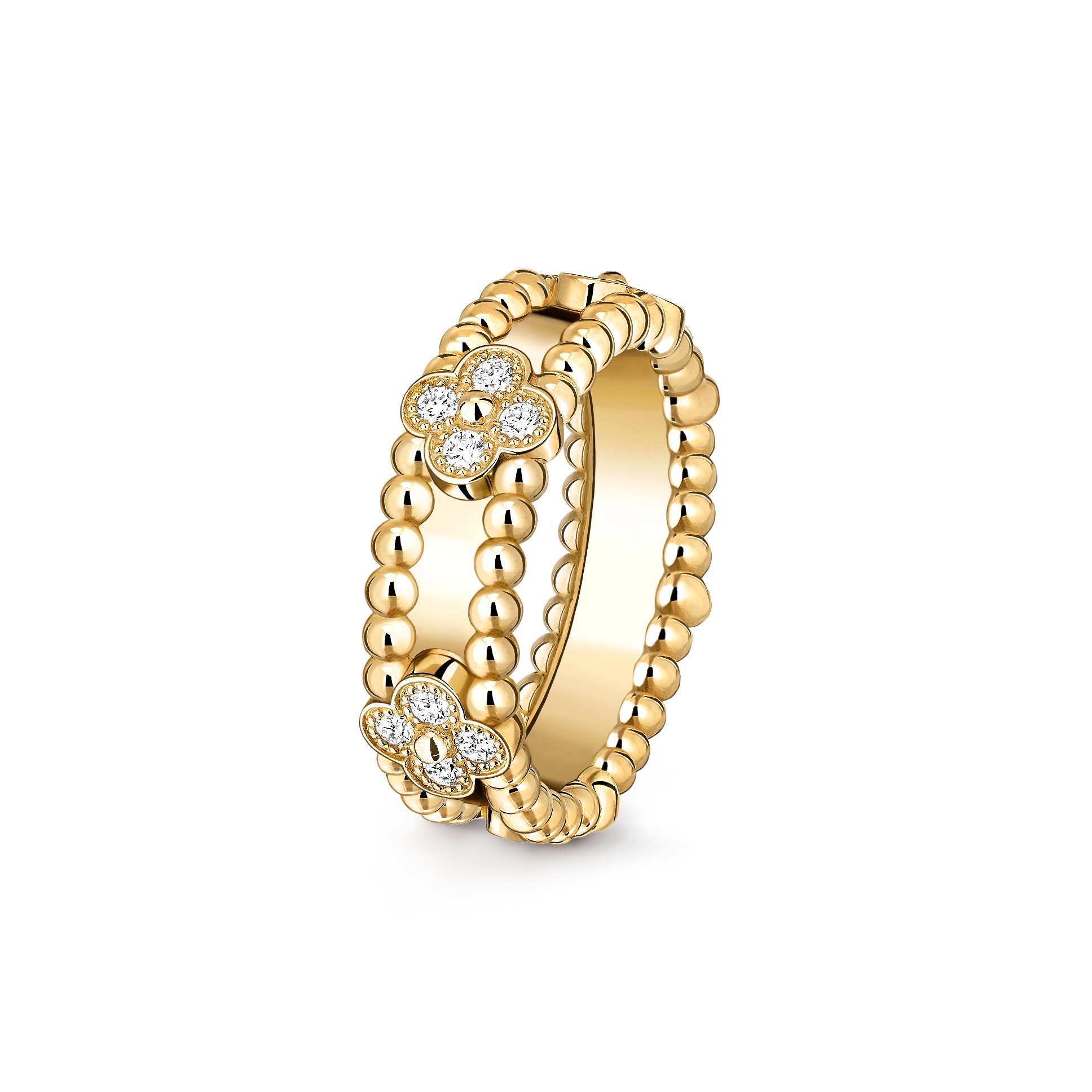 Bague Perlée sweet trèfles