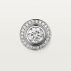 Puces d'oreilles Cartier d'Amour, 2 diamants taille brillant, pavées
