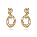 Boucles d'oreilles Perlée diamants