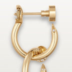 Boucles d'oreilles Juste un Clou, double, diamants