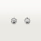 Puces d'oreilles Cartier d'Amour, 2 diamants taille brillant, pavées