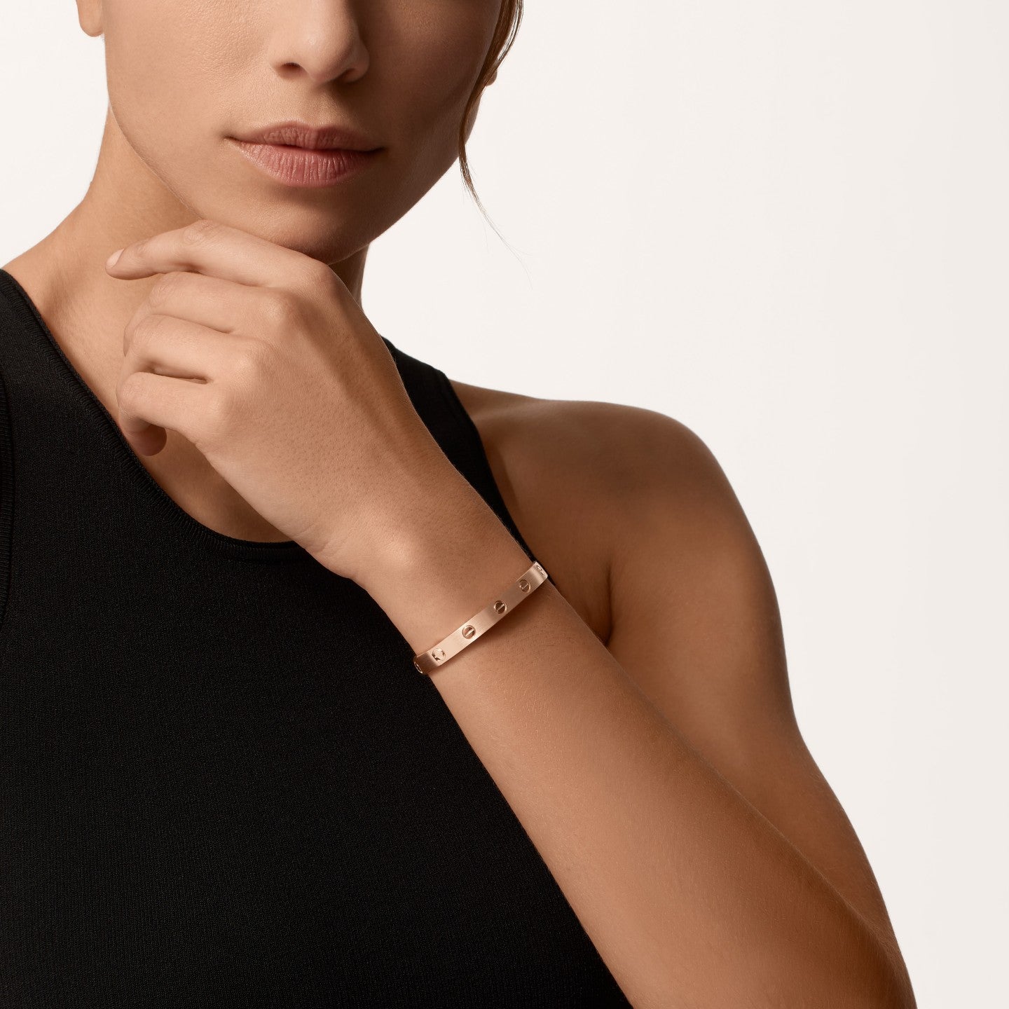 Bracelet LOVE, modèle classique, finition brossée