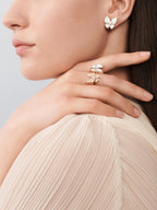 Bague Entre les Doigts Deux Papillons