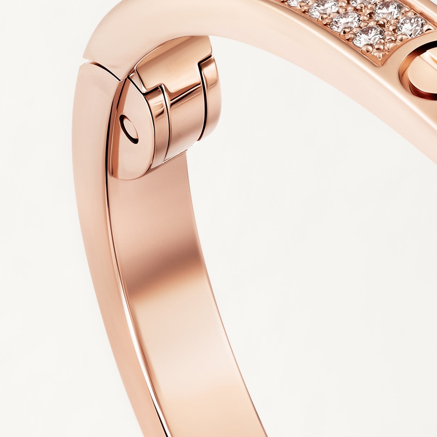 Bracelet LOVE, petit modèle, pavé