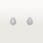 Puces d'oreilles Cartier Destinée, 2 diamants taille poire, pavées