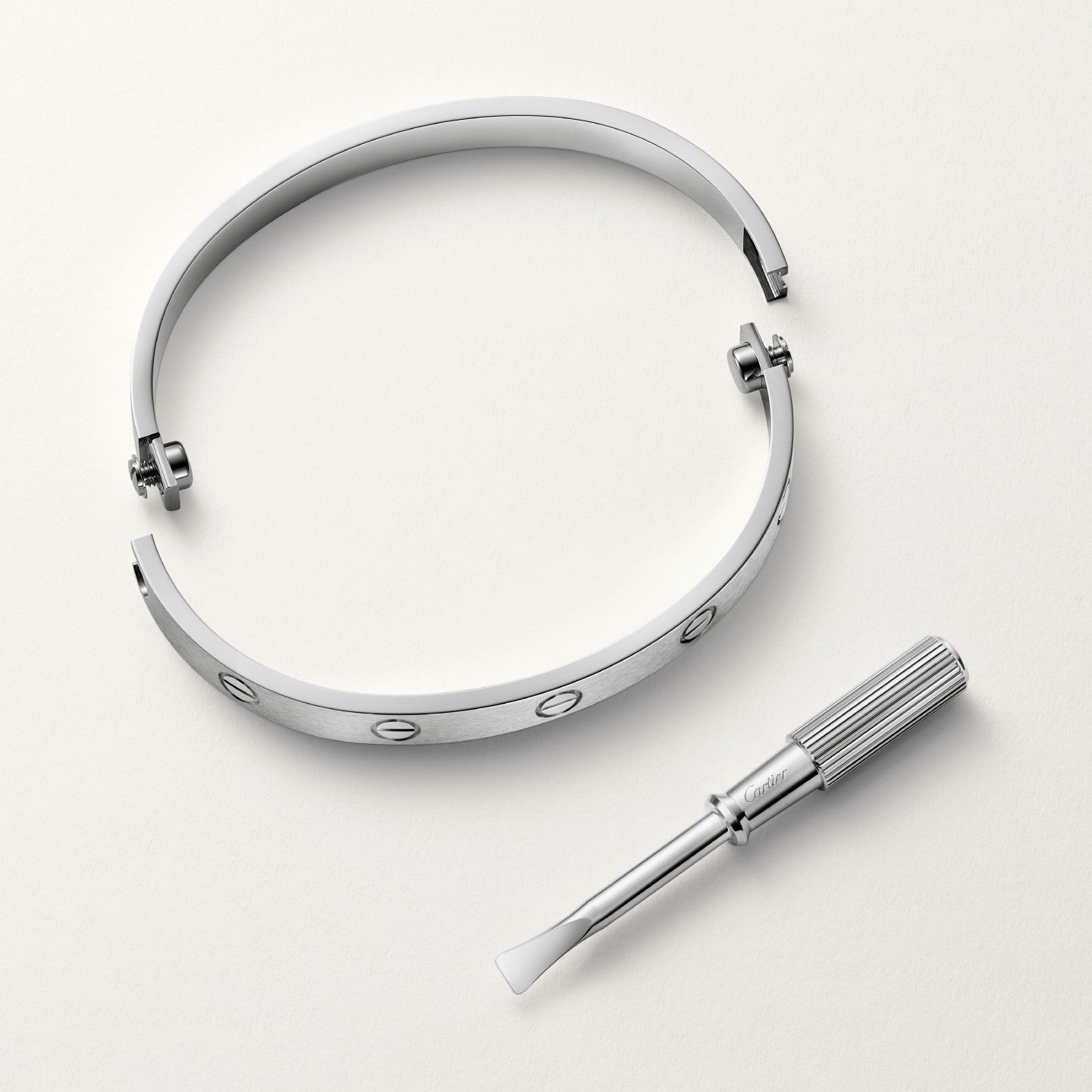 Bracelet LOVE, modèle classique, finition brossée