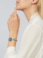 Bague Perlée diamants, 1 rang