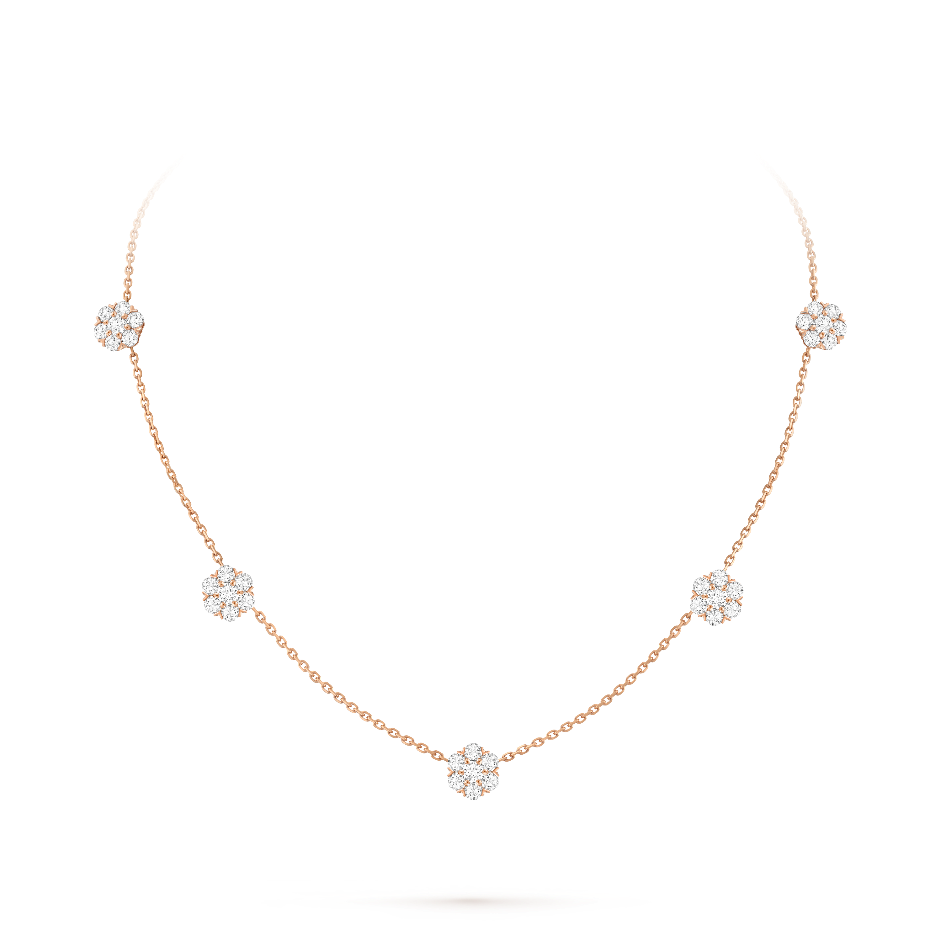 Collier Fleurette, 5 fleurs