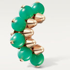 Mono boucle d'oreille Clash de Cartier, chrysoprase, modèle extra-large