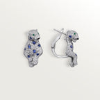 Boucles d'oreilles Panthère de Cartier, saphir, pavées