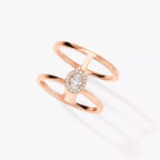 Bague 2 rangs Glam'Azone