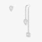 Boucles d'oreilles pavé hameçon et puce My Twin 0,10ct x3