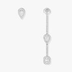 Boucles d'oreilles pavé hameçon et puce My Twin 0,10ct x3