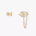 Boucles d'oreilles pavées Lucky Eye