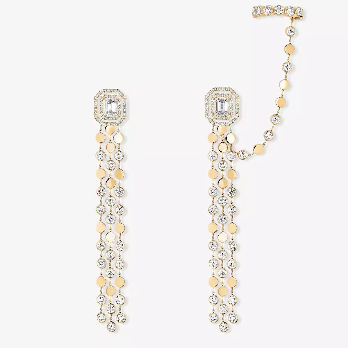 Boucles d'oreilles multi-rangs D-Vibes