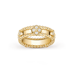 Bague Perlée sweet trèfles