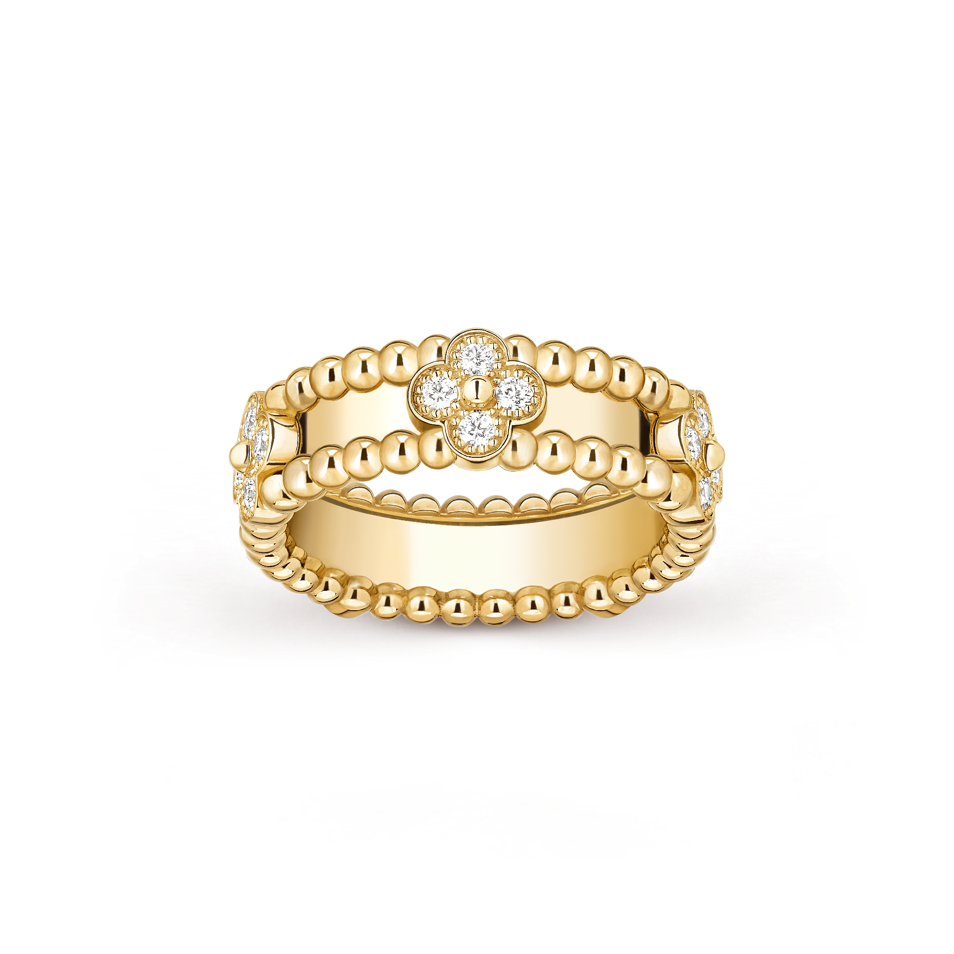 Bague Perlée sweet trèfles