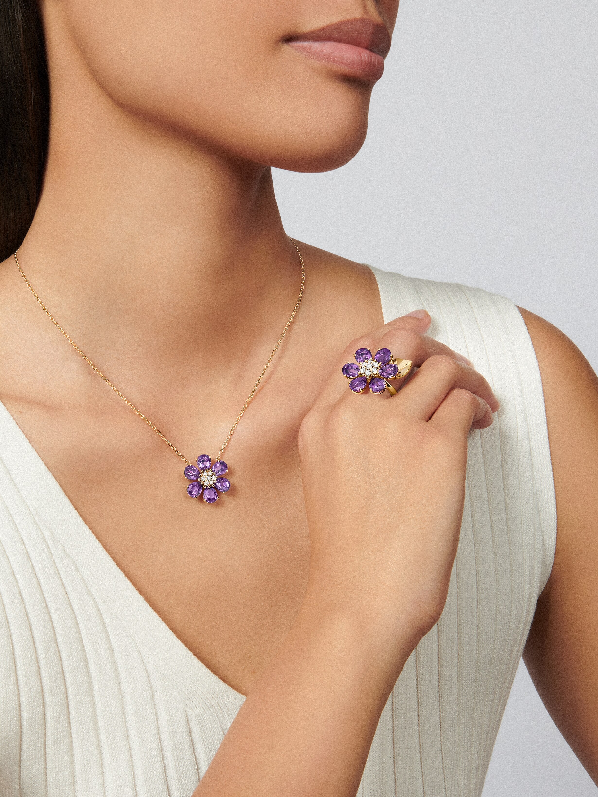 Bague Fleurs d'Hawaï