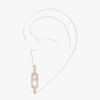 Mono boucle d'oreille pavée Move Uno