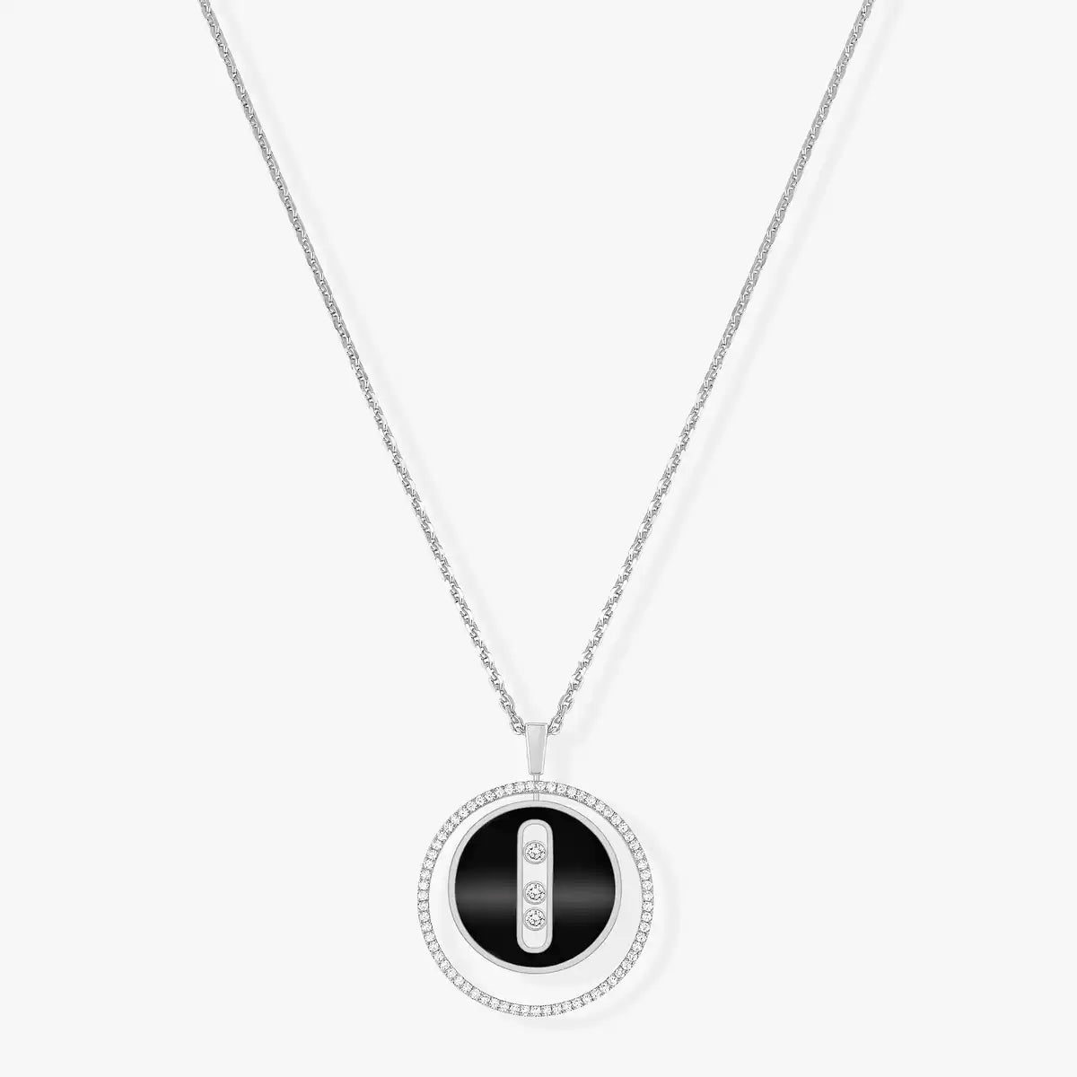 Collier onyx or blanc Lucky Move MM