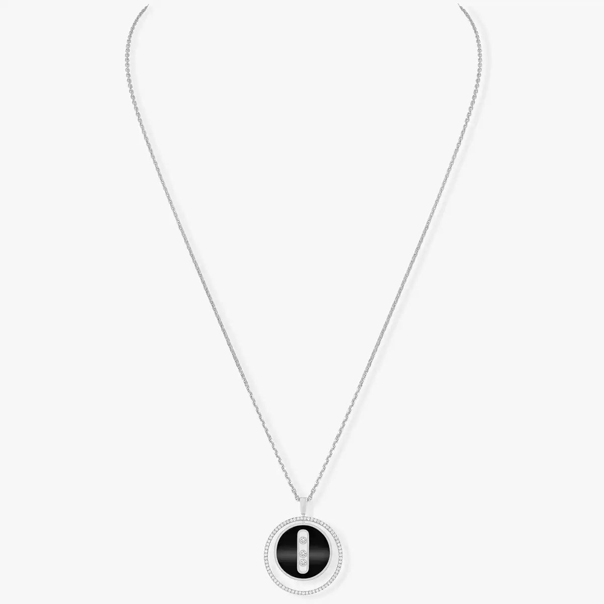 Collier onyx or blanc Lucky Move MM