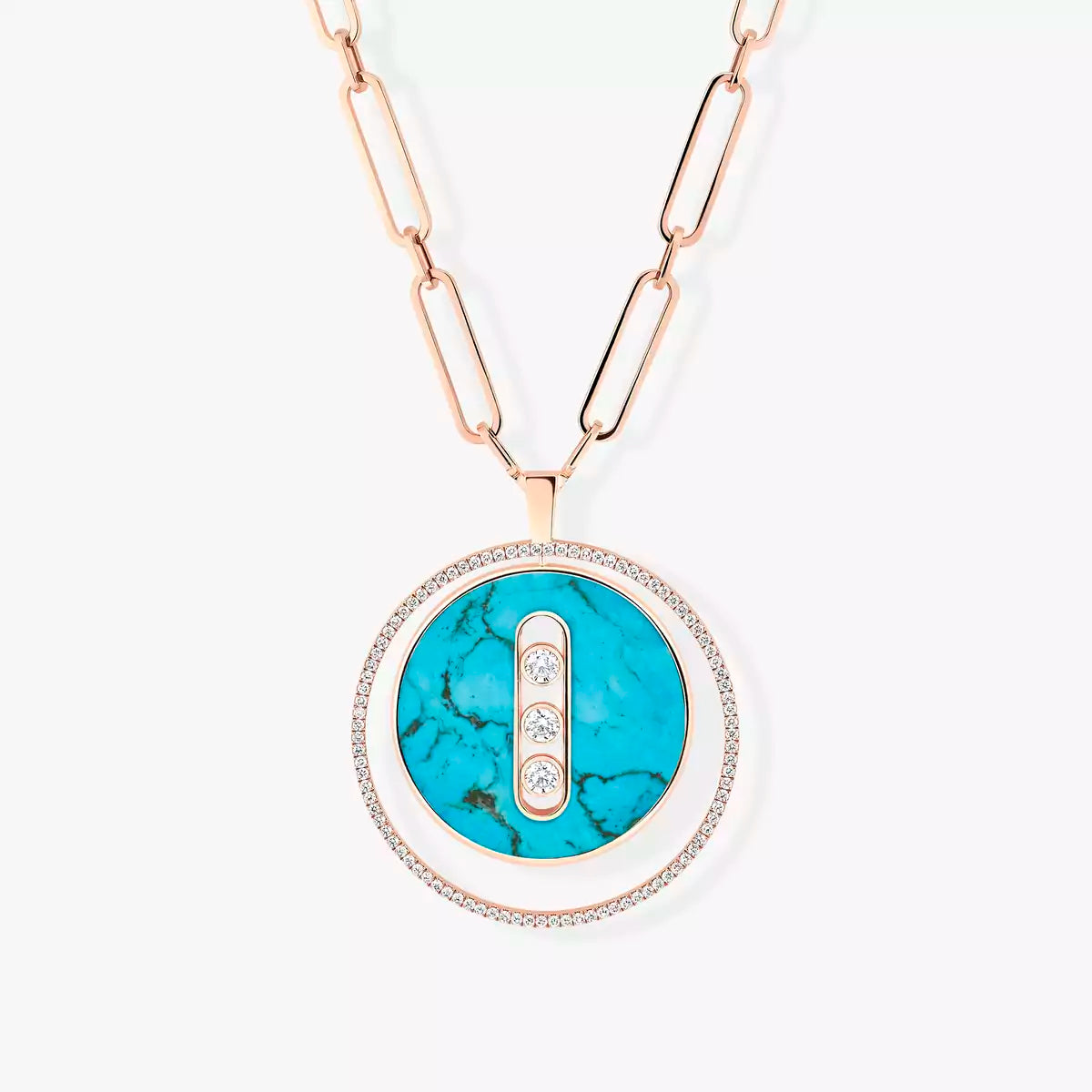 Sautoir turquoise Lucky Move GM