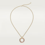 Pendentif Trinity, sept rangs, diamants